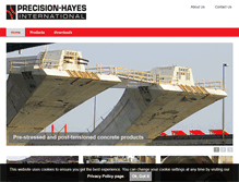 Tablet Screenshot of precision-hayes.com